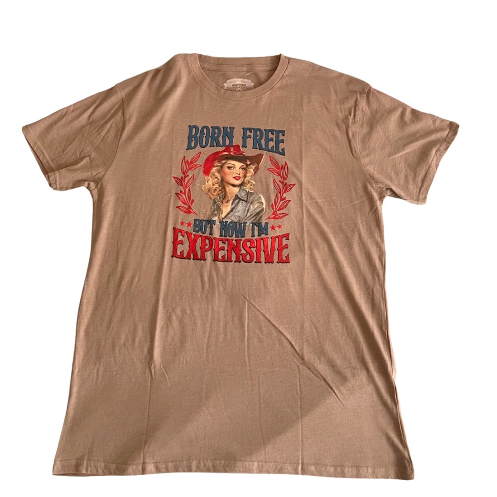 I Love My Freedom Women’s Tan Born Free T-shirt